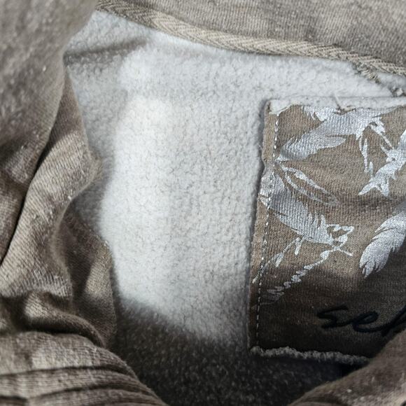 Sebby Jacket Womens 2XL Beige Hooded Toggle Duffle Sherpa Lined Pockets Coat - Picture 3 of 6